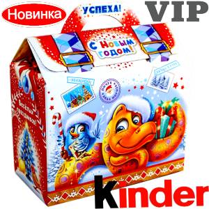Сладкий подарок на Новый Год в жестяной упаковке весом 1200 грамм по цене 1762 руб в Уфе