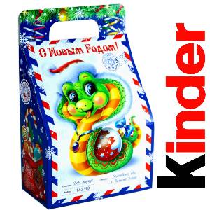 Детский подарок на Новый Год в жестяной упаковке весом 335 грамм по цене 1312 руб в Уфе