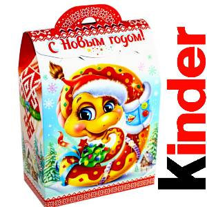 Детский подарок на Новый Год в жестяной упаковке весом 430 грамм по цене 1657 руб в Уфе