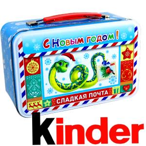 Сладкий подарок на Новый Год в картонной упаковке весом 430 грамм по цене 2136 руб в Уфе