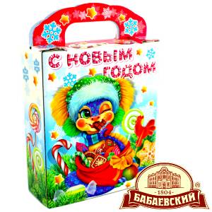 Детский подарок на Новый Год в мешочке весом 800 грамм по цене 1261 руб в Уфе