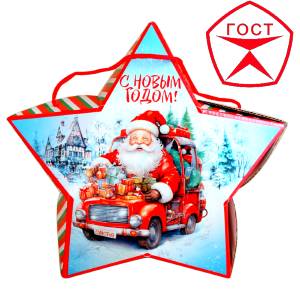 Детский подарок на Новый Год в жестяной упаковке весом 950 грамм по цене 1182 руб в Уфе